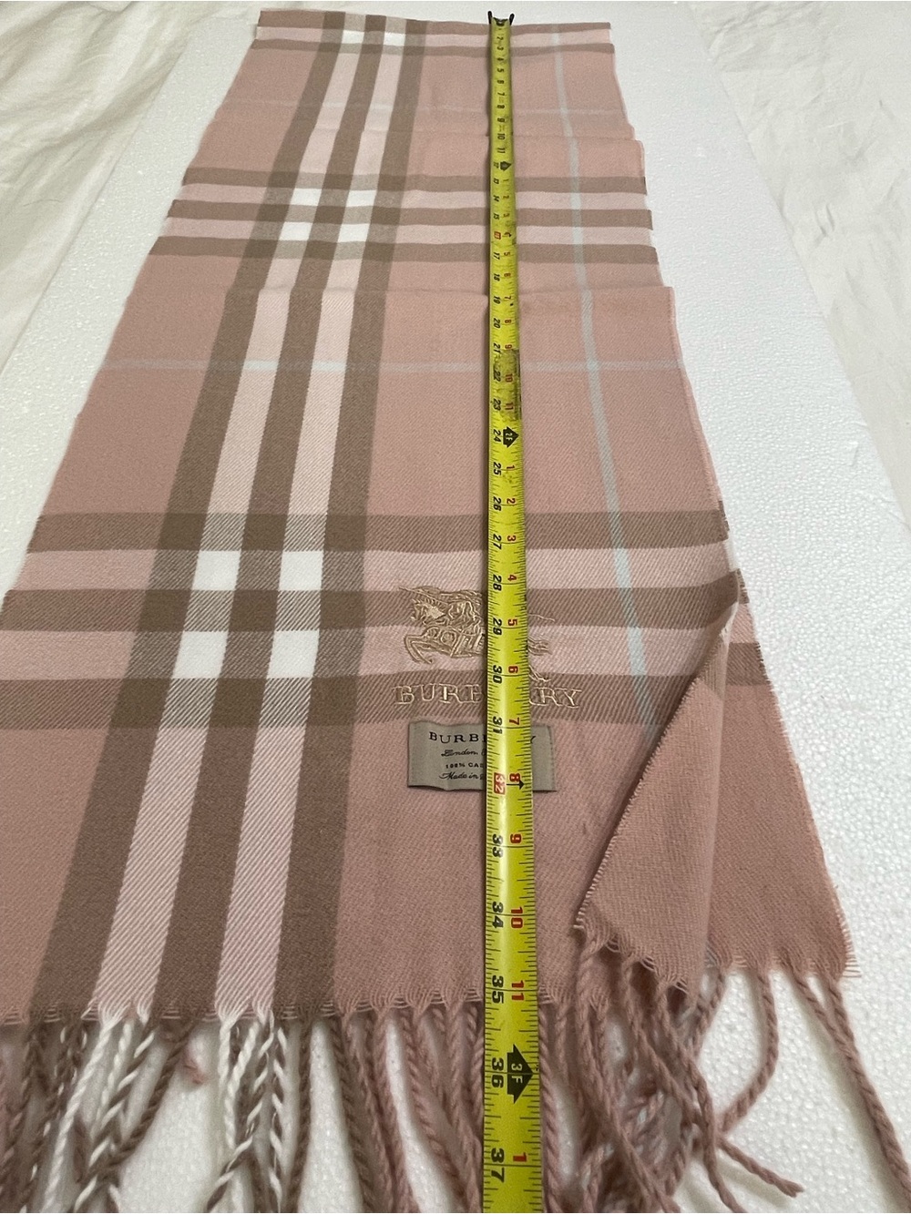 GWP Burberry Check Cashmere Scarf - Picture 4 of 5